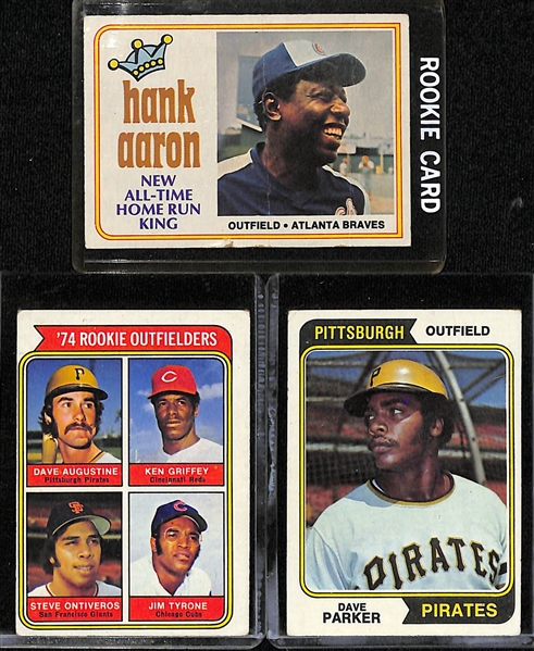 Lot of (80) 1974-1980 Topps Baseball Cards w. 1980 Rickey Henderson Rookie Cards x2 & 1979 Ozzie Smith RC